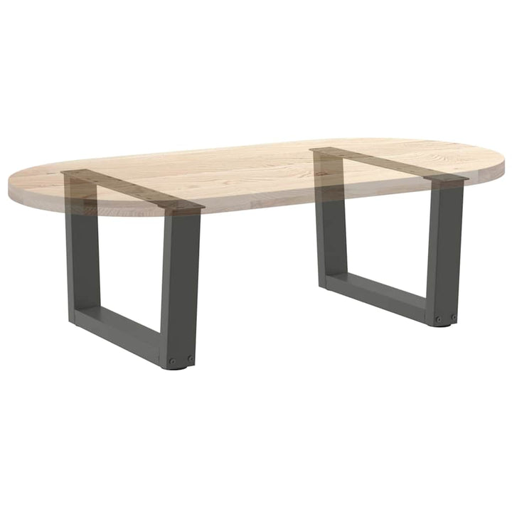 sofabordsben V-formet 2 stk. antracit 50x(30-31,3) cm stål