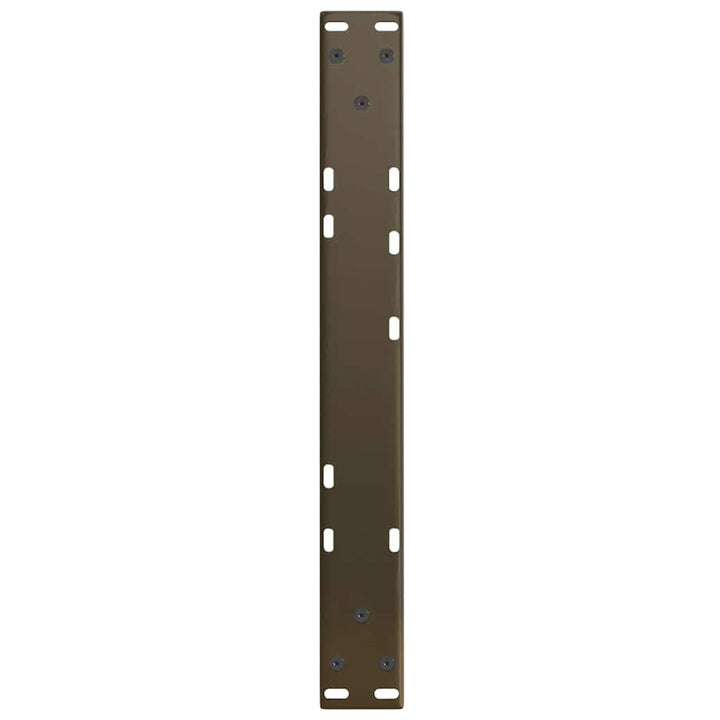 sofabordsben V-formet 2 stk. naturstål 50x(30-31,3) cm stål