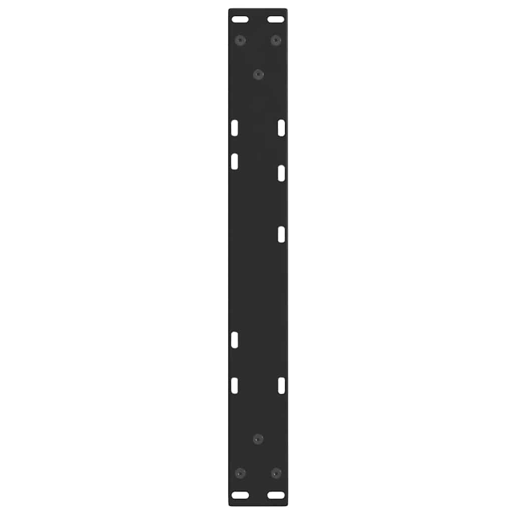 sofabordben V-formet 2 stk. sort 60 x (30-31,3) cm stål