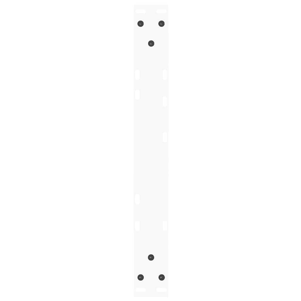 sofabordsben V-formet 2 stk. hvid 60 x (30-31,3) cm stål