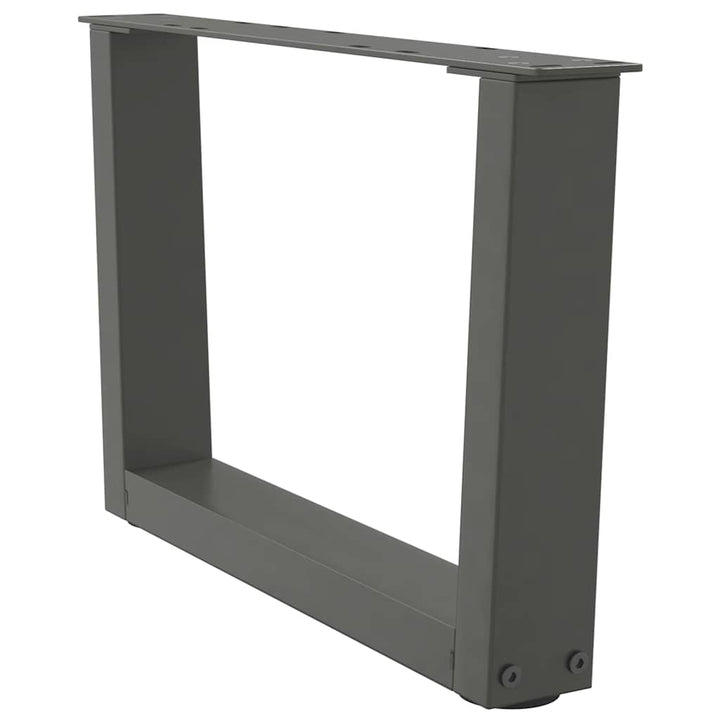 sofabordsben V-formet 2 stk. antracit 60x(30-31,3) cm stål
