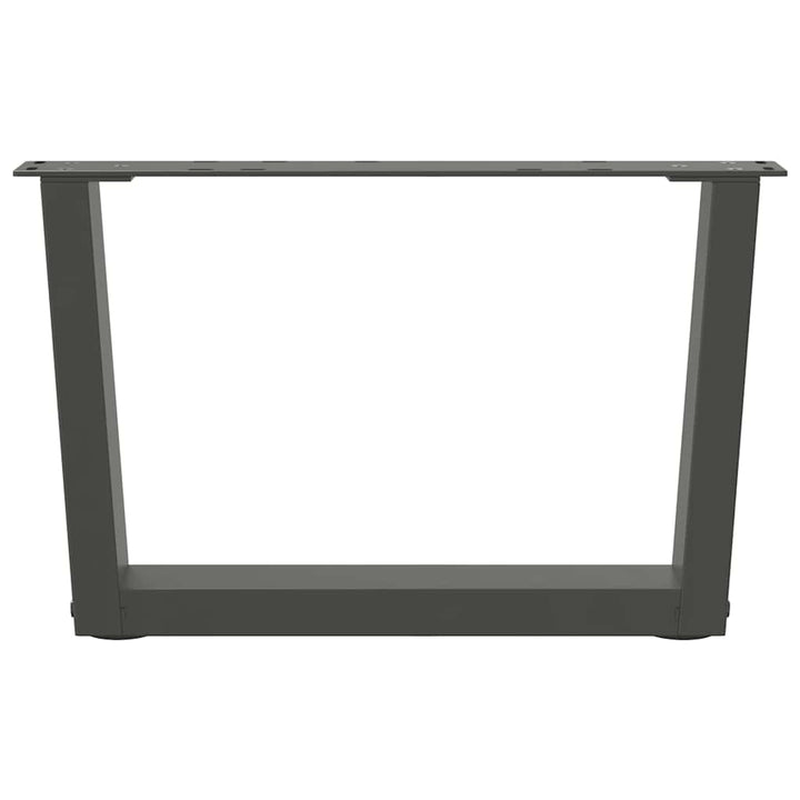 sofabordsben V-formet 2 stk. antracit 60x(30-31,3) cm stål