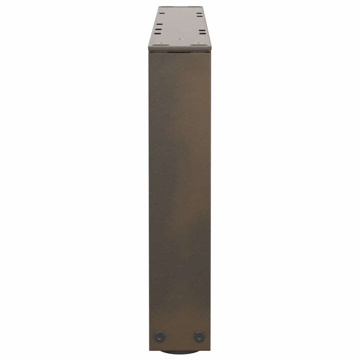 sofabordsben V-formet 2 stk. naturstål 60x(30-31,3) cm stål
