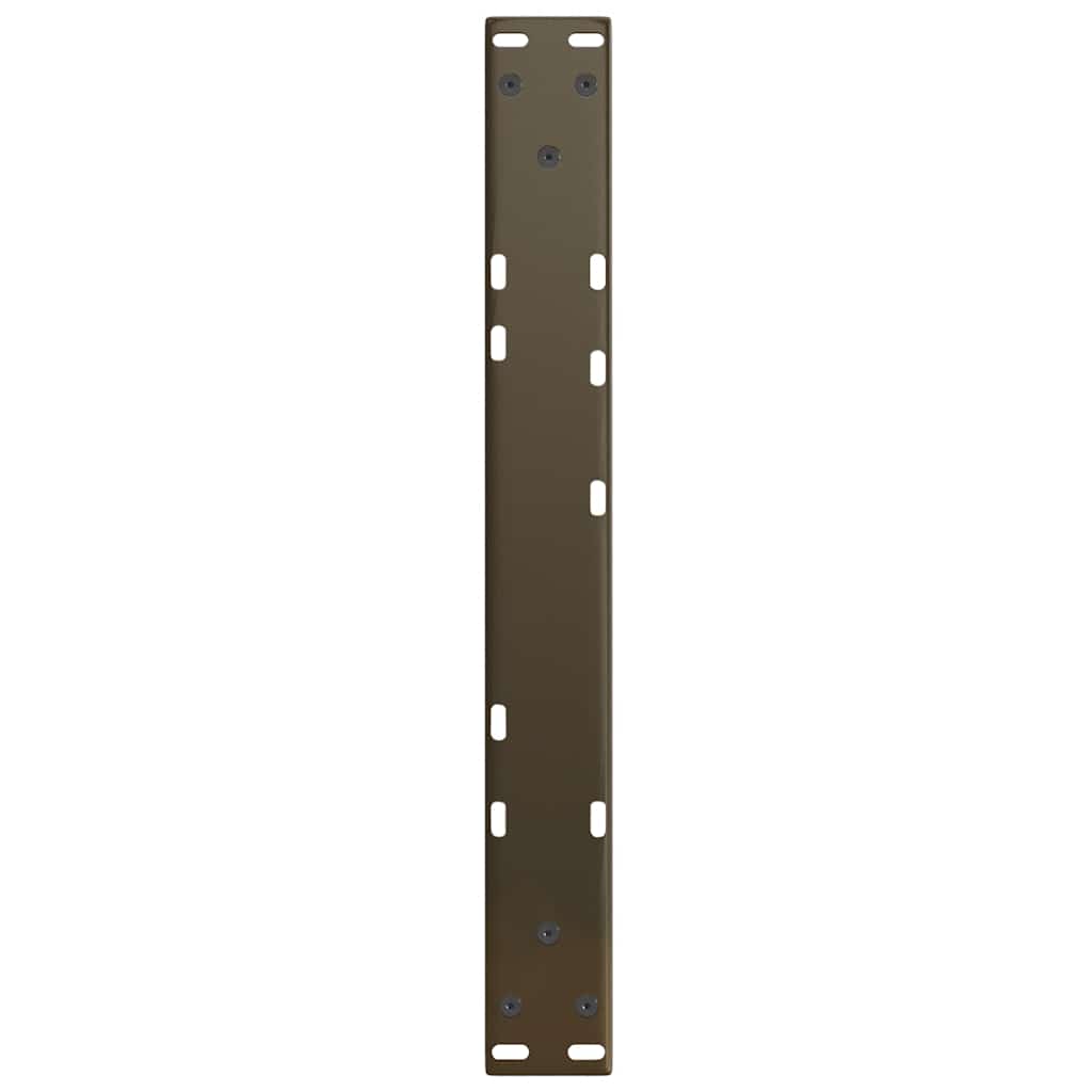 sofabordsben V-formet 2 stk. naturstål 60x(30-31,3) cm stål