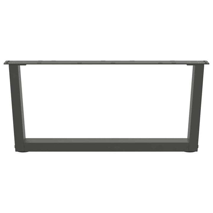 sofabordsben V-formet 2 stk. antracit 70x(30-31,3) cm stål