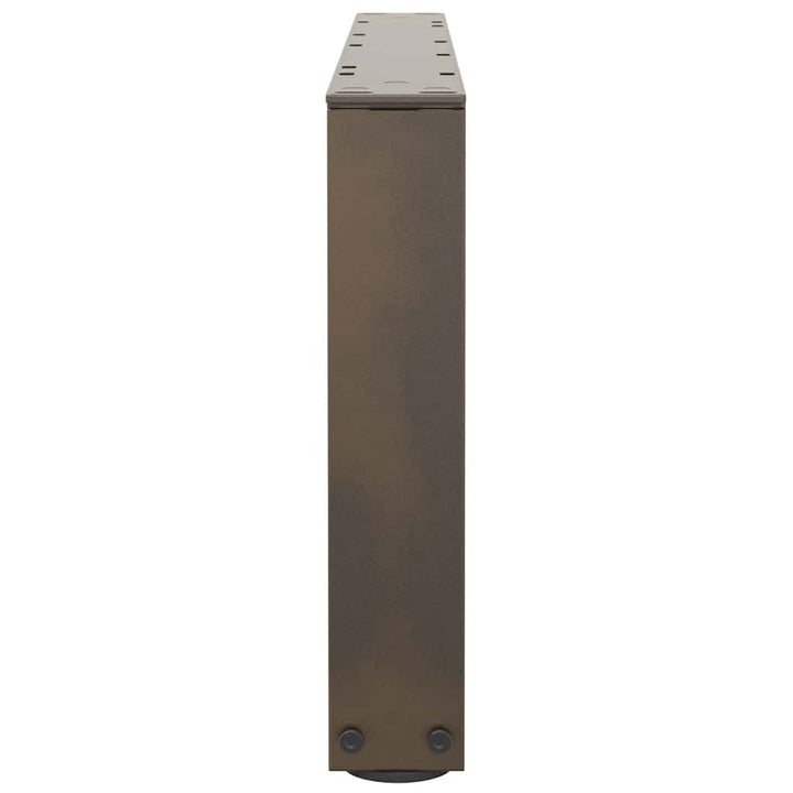 sofabordsben V-formet 2 stk. naturstål 70x(30-31,3) cm stål