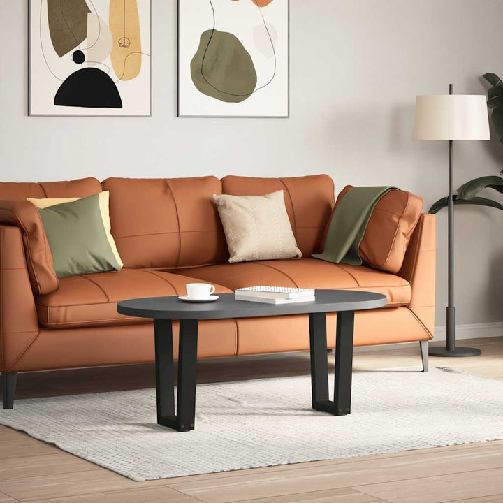 sofabordsben V-formet 2 stk. sort 28 x (42-43,3) cm stål