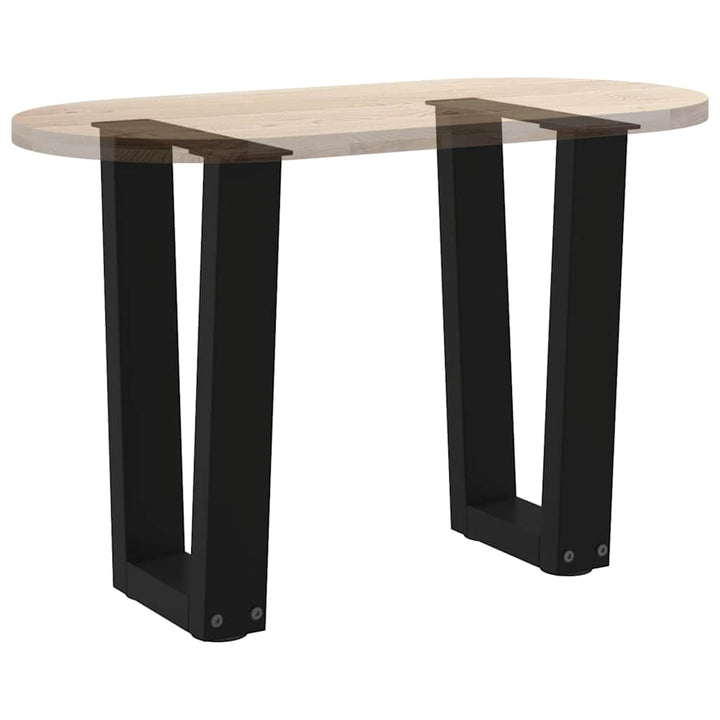 sofabordsben V-formet 2 stk. sort 28 x (42-43,3) cm stål