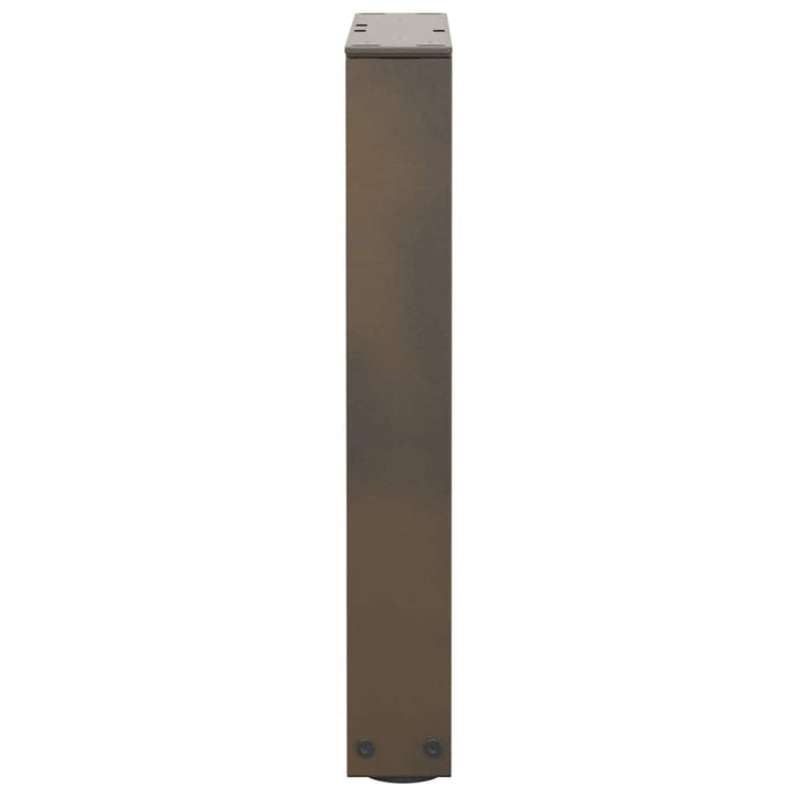 sofabordsben V-formet 2 stk. naturstål 28 x (42-43,3) cm stål