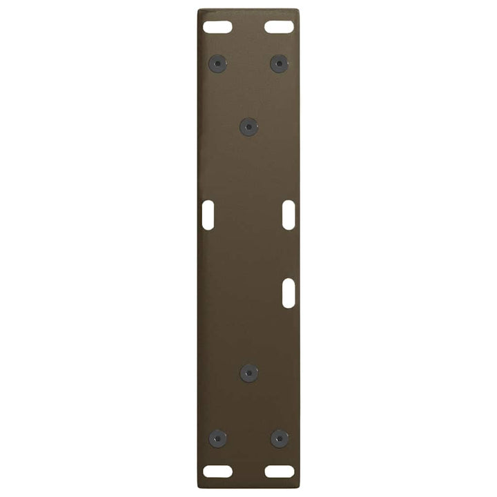 sofabordsben V-formet 2 stk. naturstål 28 x (42-43,3) cm stål