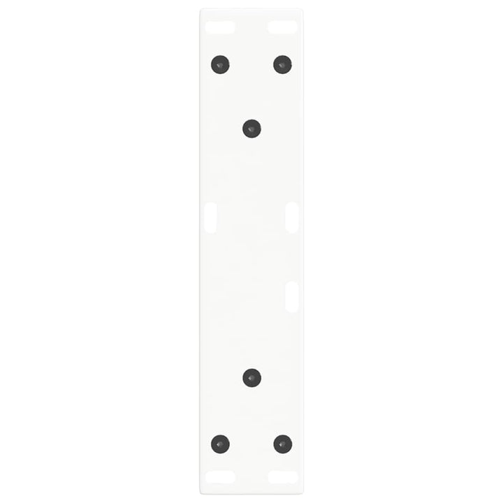 sofabordsben V-formet 2 stk. hvid 38 x (42-43,3) cm stål