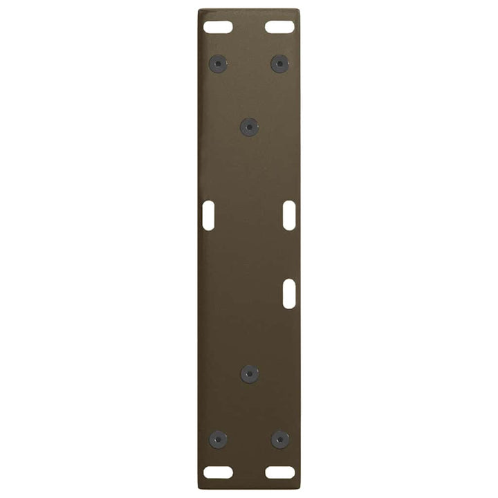 sofabordsben V-formet 2 stk. naturstål 38 x (42-43,3) cm stål