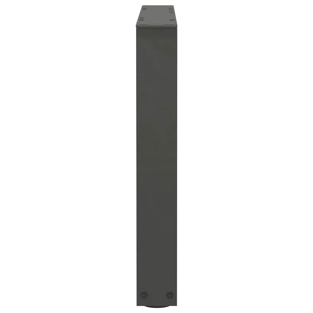 sofabordsben V-formet 2 stk. antracit 50x(42-43,3) cm stål