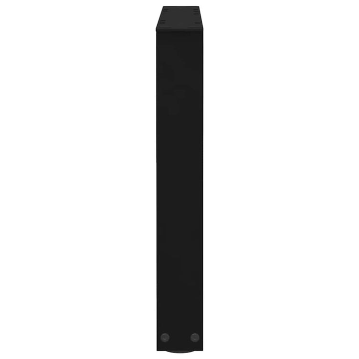 sofabordsben V-formet 2 stk. sort 60 x (42-43,3) cm stål