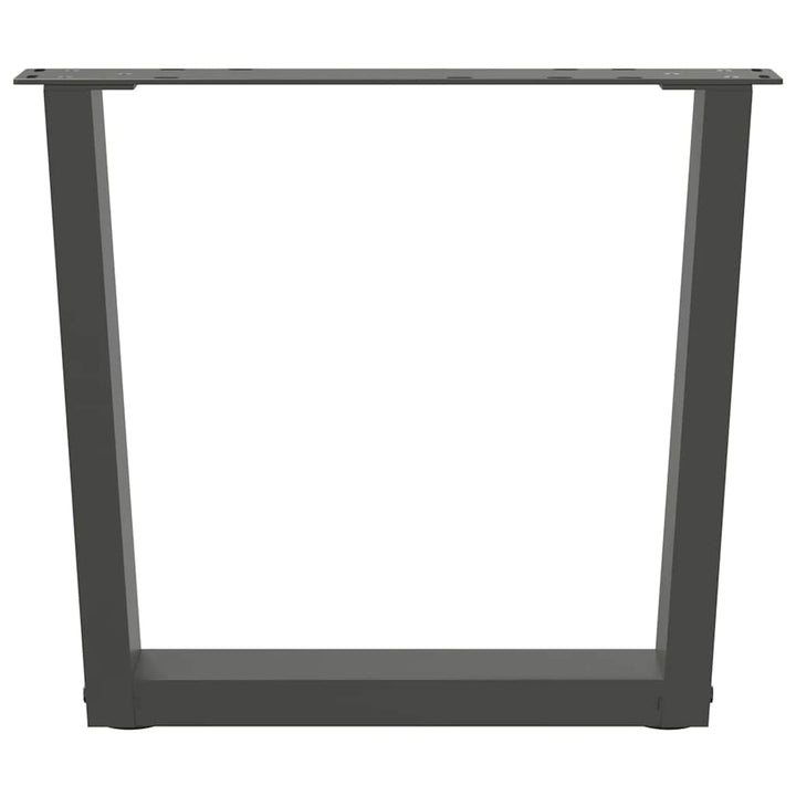 sofabordsben V-formet 2 stk. antracit 60x(42-43,3) cm stål