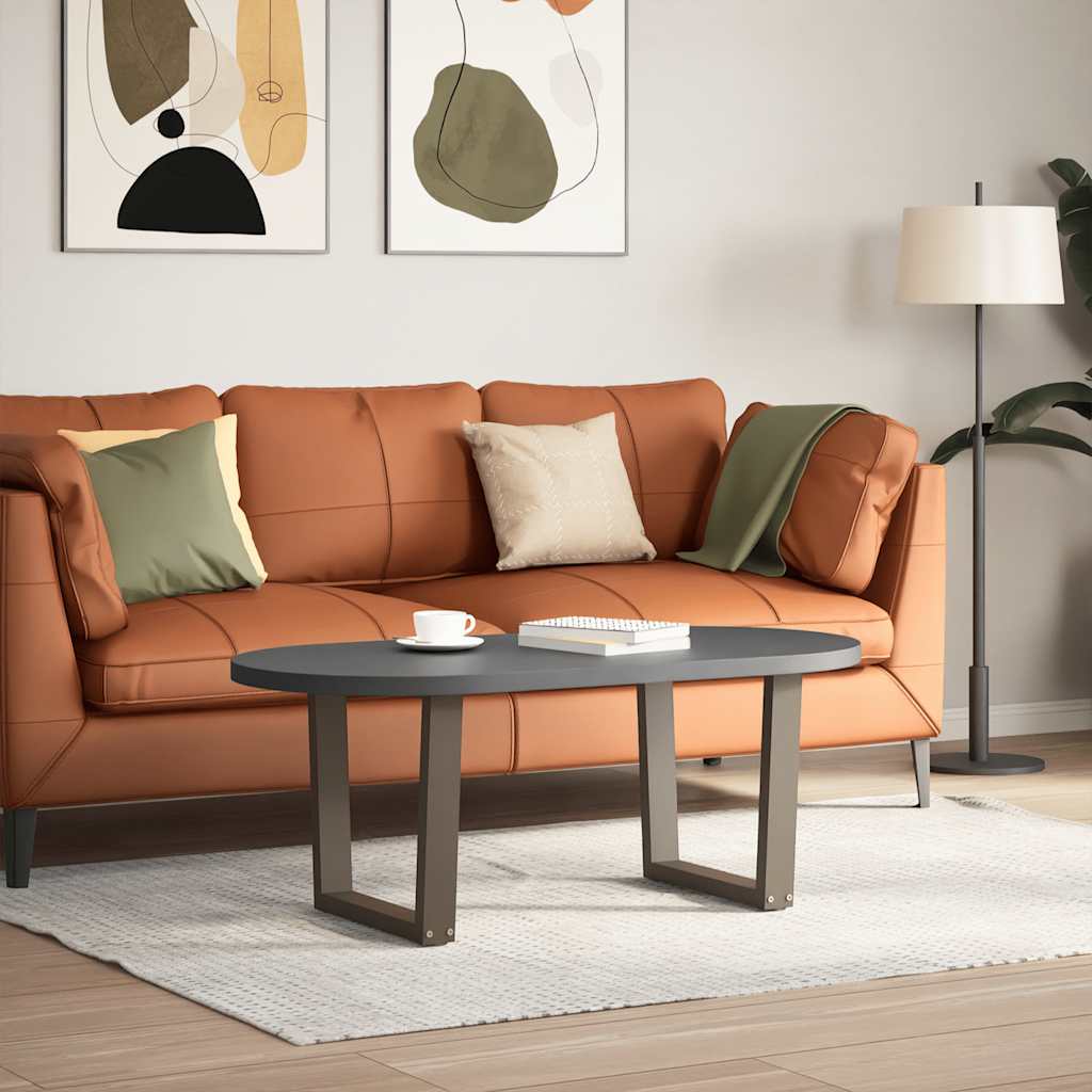 sofabordsben V-formet 2 stk. naturstål 60x(42-43,3) cm stål
