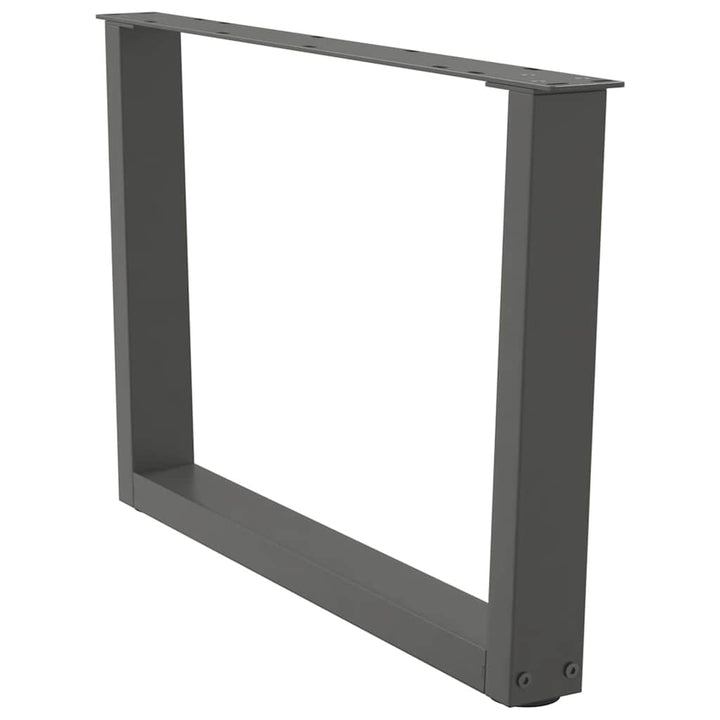 sofabordsben V-formet 2 stk. antracit 70 x (42-43,3) cm stål