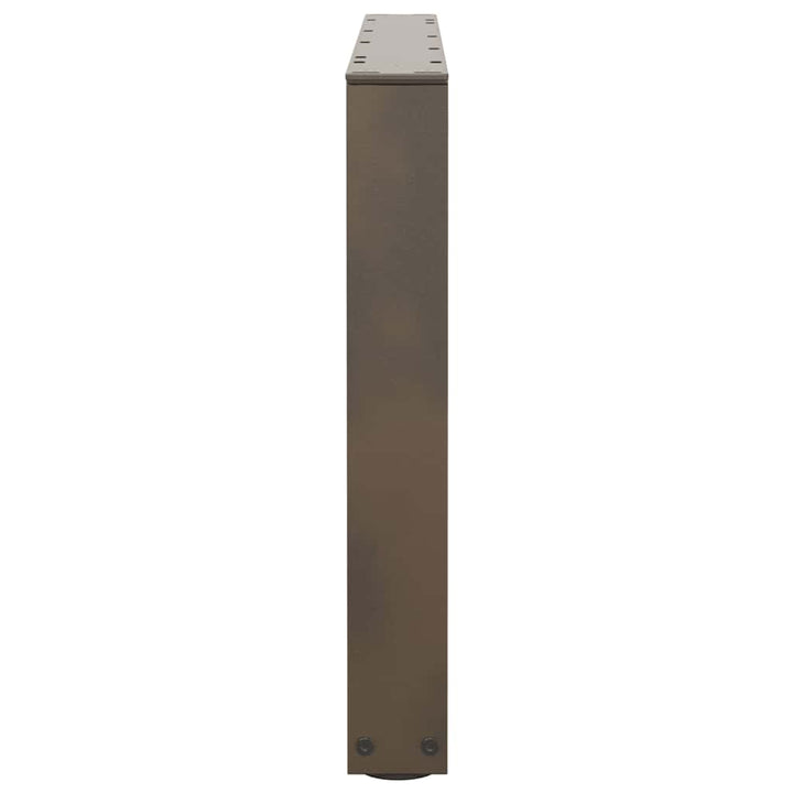 sofabordsben V-formet 2 stk. naturstål 70 x (42-43,3) cm stål