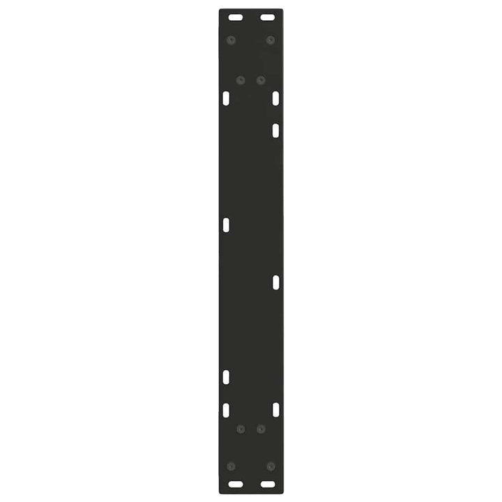 spisebordsben V-formet 2 stk. sort 60 x (72-73,3) cm stål