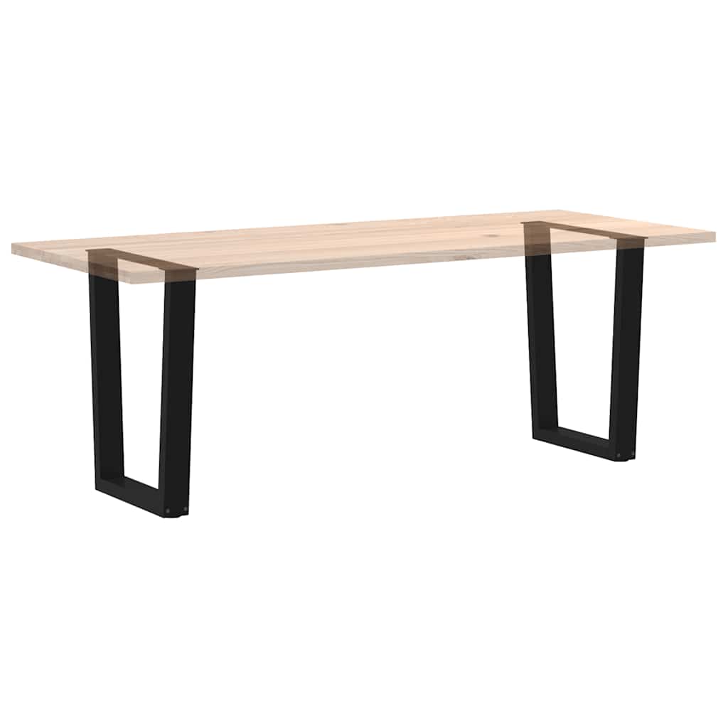 spisebordsben V-formet 2 stk. sort 60 x (72-73,3) cm stål