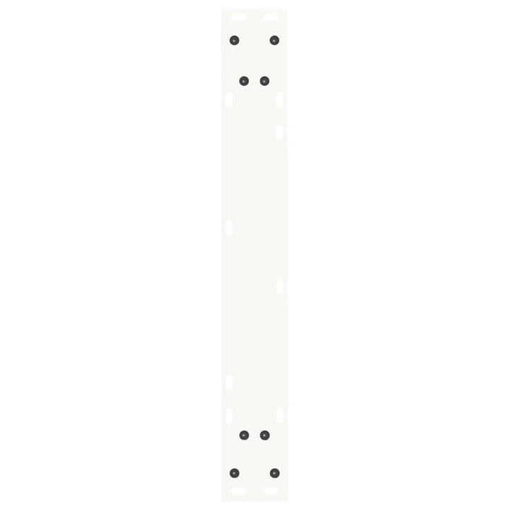 spisebordsben V-formet 2 stk. hvid 60 x (72-73,3) cm stål