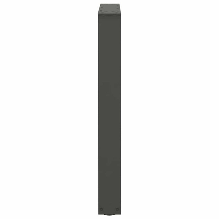 spisebordsben V-formet 2 stk. antracit 60 x (72-73,3) cm stål