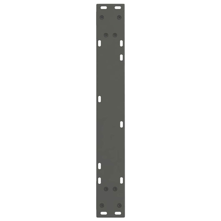 spisebordsben V-formet 2 stk. antracit 60 x (72-73,3) cm stål