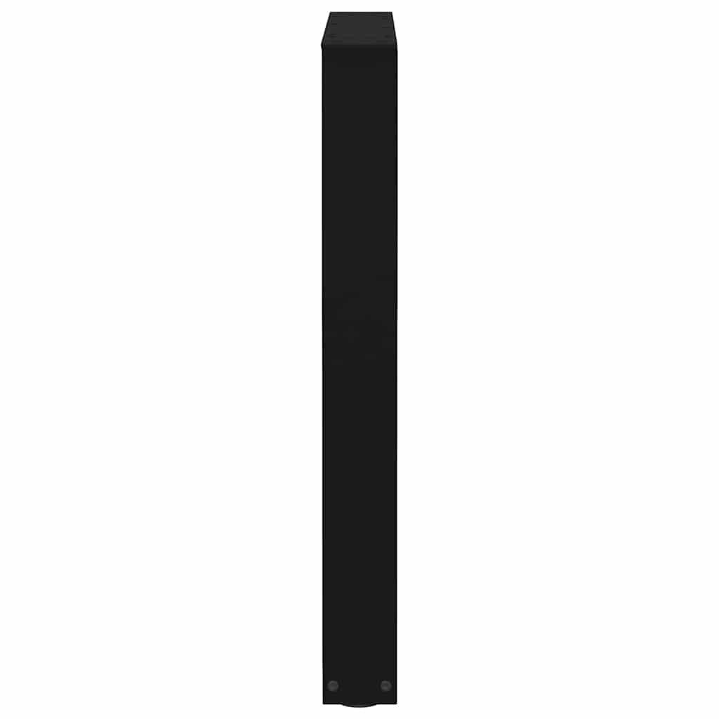 spisebordsben V-formet 2 stk. sort 70 x (72-73,3) cm stål