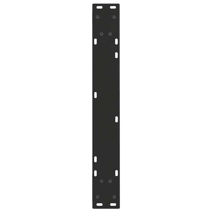 spisebordsben V-formet 2 stk. sort 70 x (72-73,3) cm stål