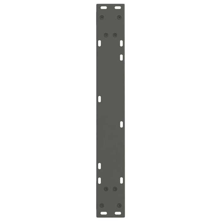 spisebordsben V-formet 2 stk. antracit 70 x (72-73,3) cm stål
