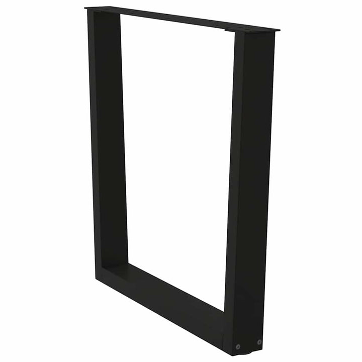 spisebordsben V-formet 2 stk. sort 90 x (72-73,3) cm stål