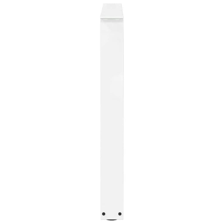 spisebordsben V-formet 2 stk. hvid 90 x (72-73,3) cm stål