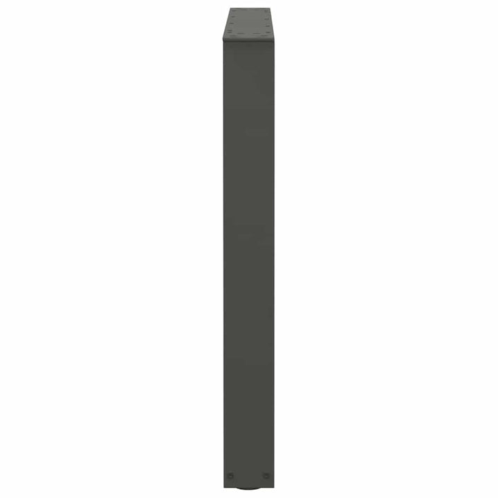 spisebordsben V-formet 2 stk. antracit 90 x (72-73,3) cm stål