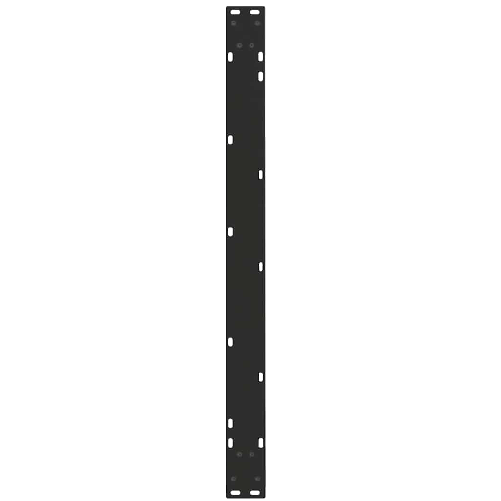 spisebordsben V-formet 2 stk. sort 100x(72-73,3) cm stål