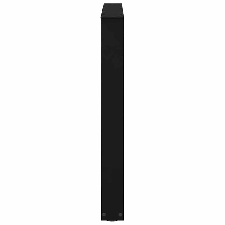 spisebordben V-formet 3 stk. sort 80 x (72-73,3) cm stål