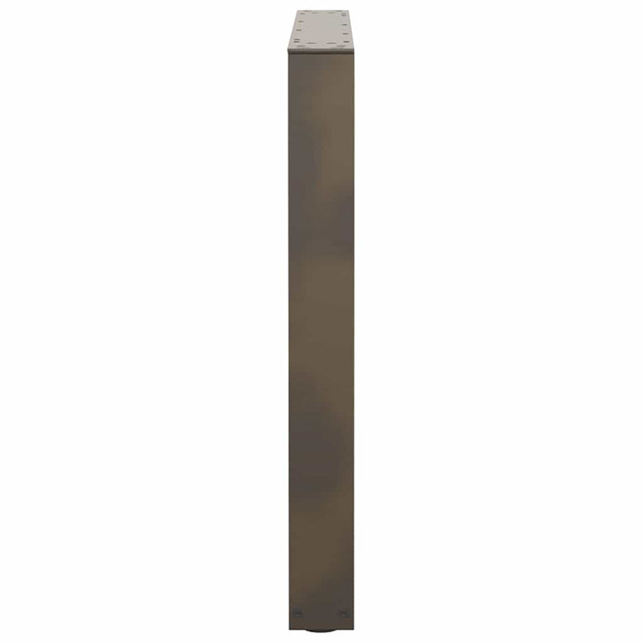 spisebordsben V-formet 3 stk. naturstål 80x(72-73,3) cm stål