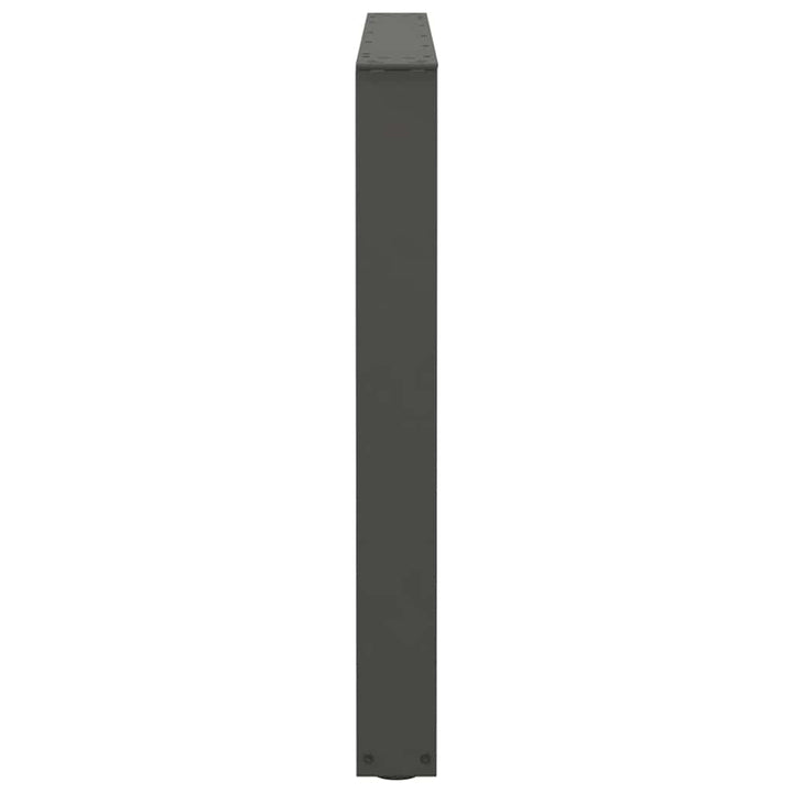 spisebordsben V-formet 3 stk. antracit 100x(72-73,3) cm stål