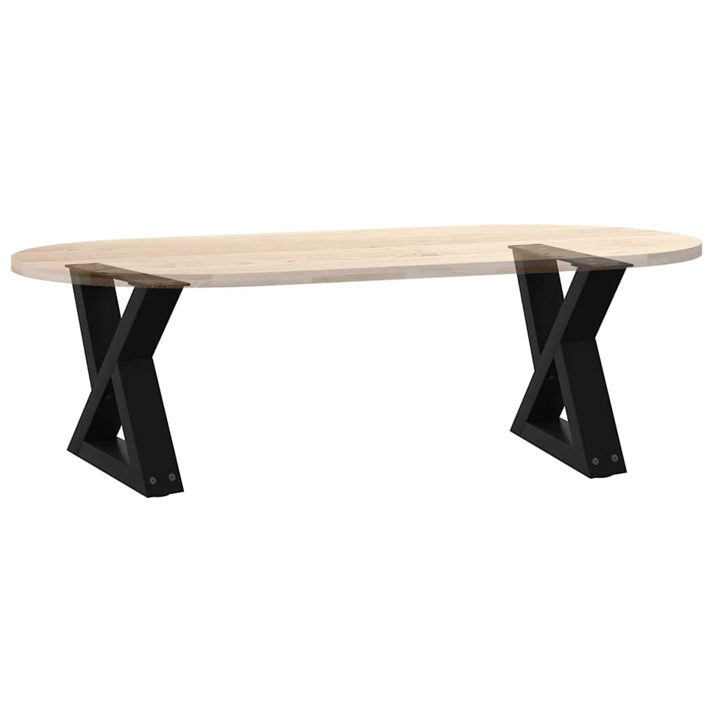 sofabordsben 2 stk. sort 30x(30-31,3) cm stål