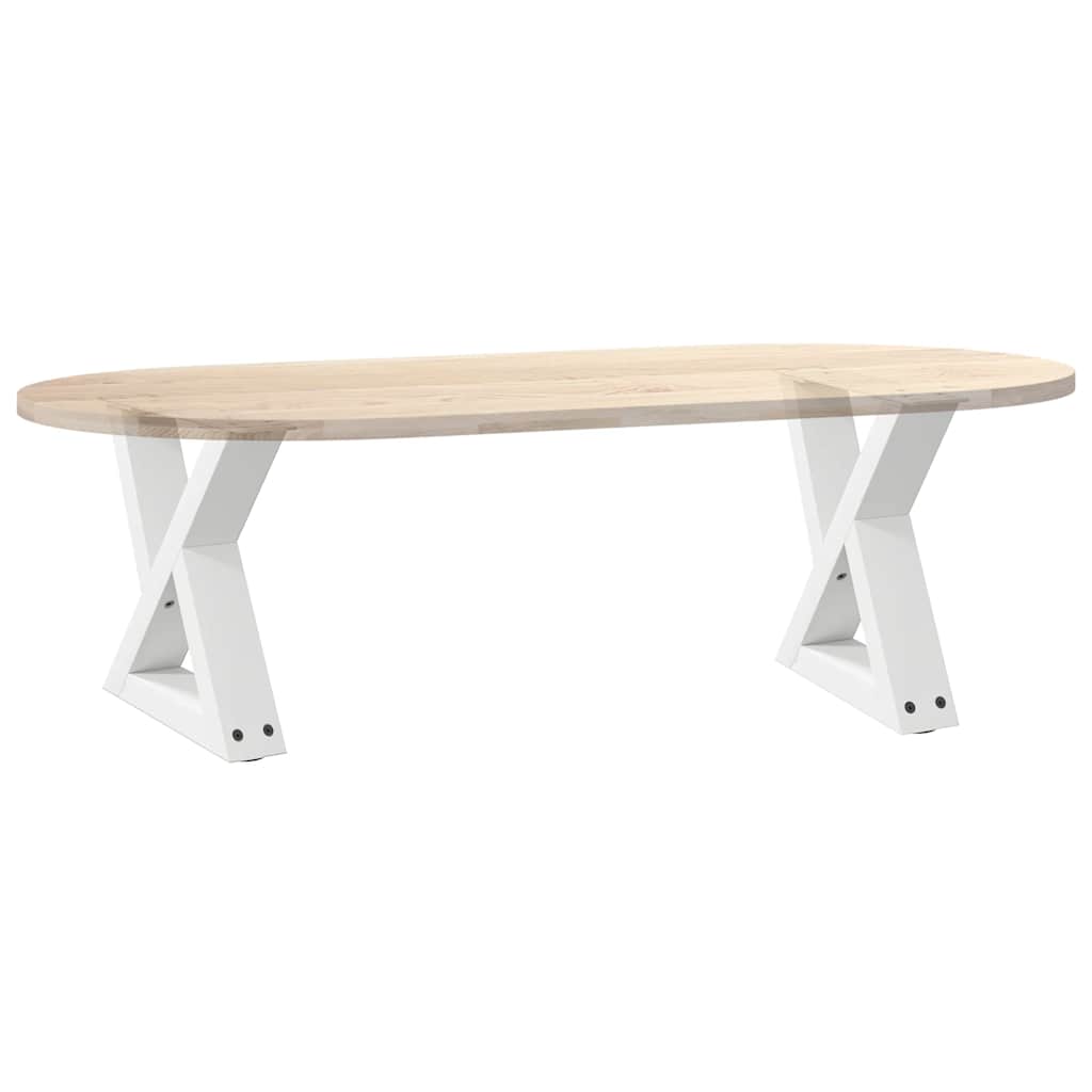 sofabordsben 2 stk. hvid 40x(30-31,3) cm stål