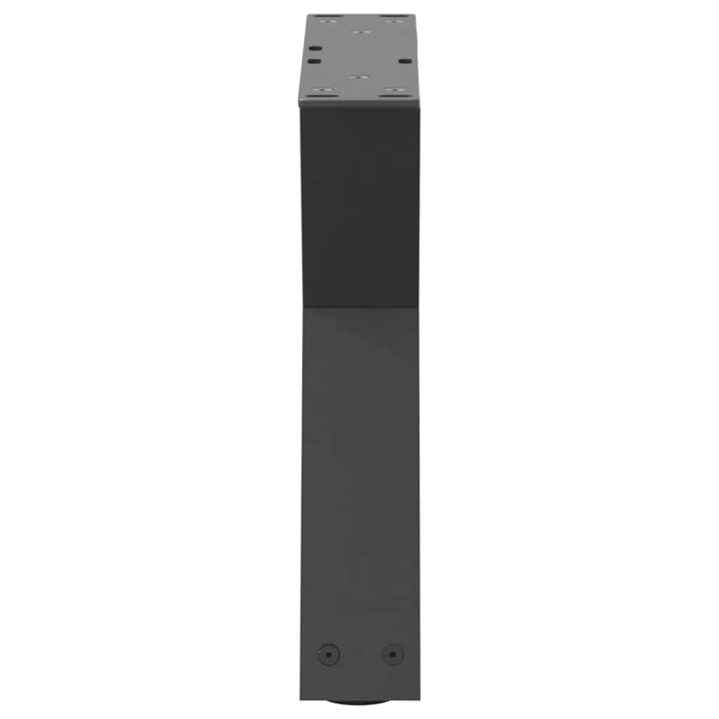 sofabordsben 2 stk. antracit 40x(30-31,3) cm stål