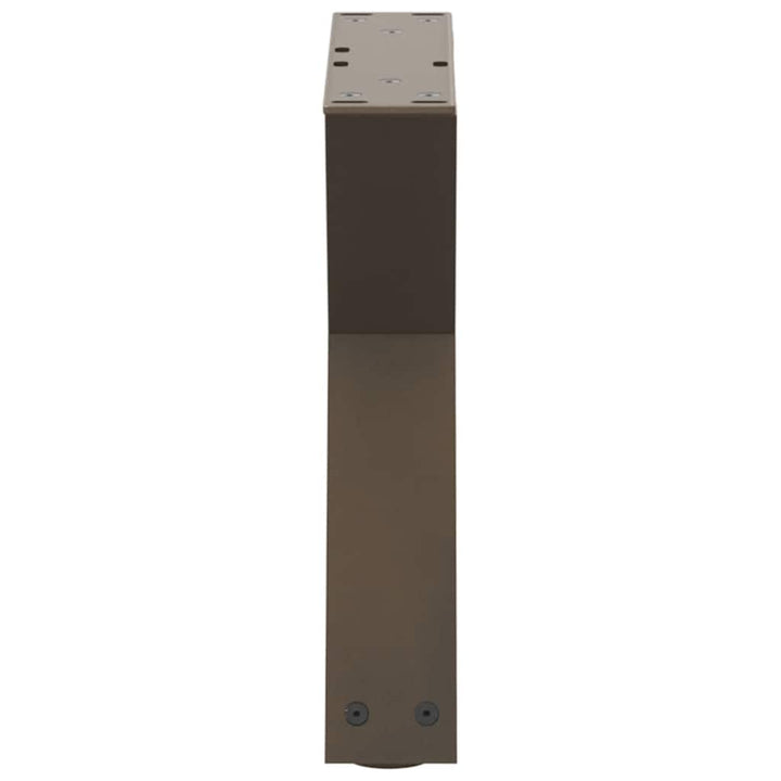 sofabordsben 2 stk. naturstål 40x(30-31,3) cm stål