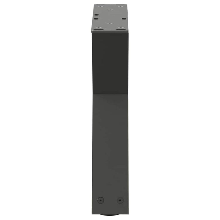 sofabordsben 2 stk. antracit 50x(30-31,3) cm stål
