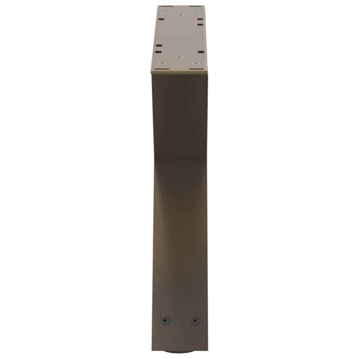 sofabordsben 2 stk. naturstål 50x(30-31,3) cm stål