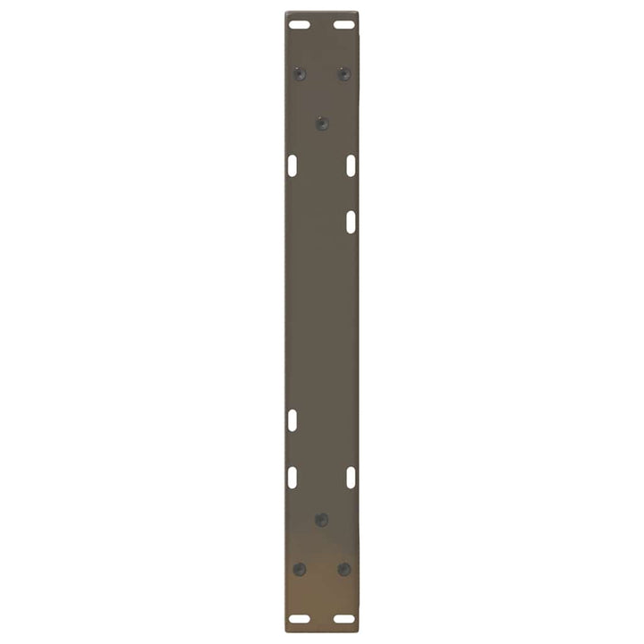 sofabordsben 2 stk. naturstål 60 x (30-31,3) cm stål
