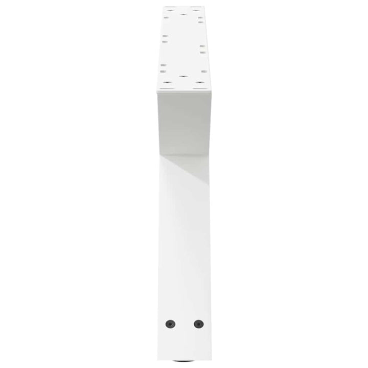 sofabordsben 2 stk. hvid 70 x (30-31,3) cm stål