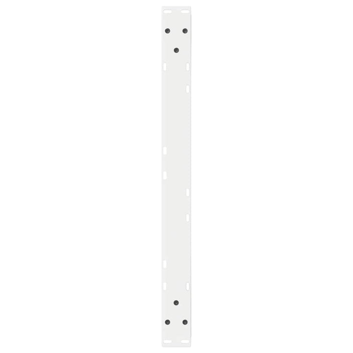 sofabordsben 2 stk. hvid 70 x (30-31,3) cm stål