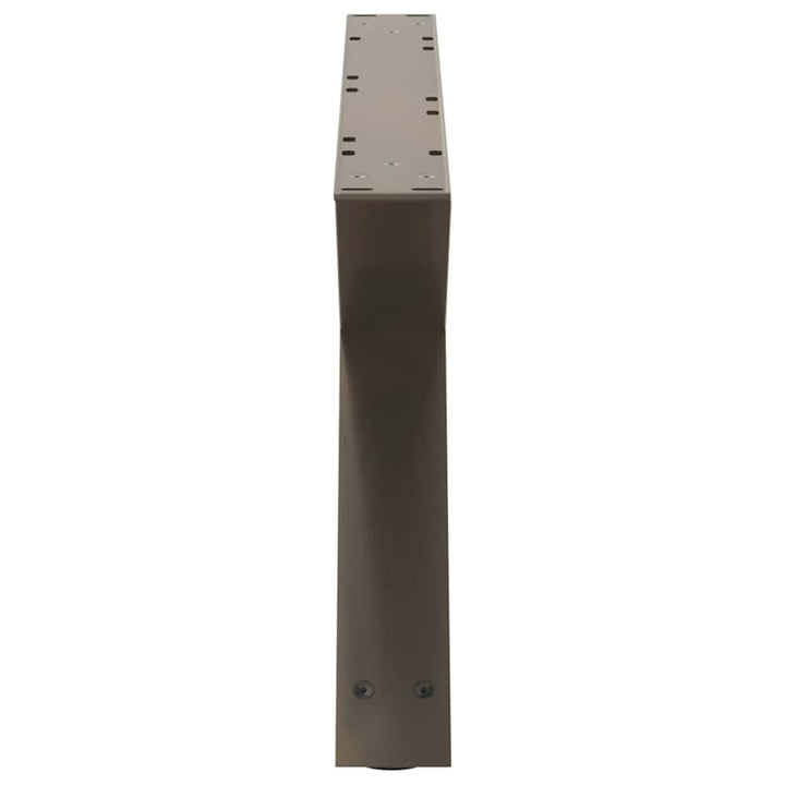 sofabordsben 2 stk. naturstål 70 x (30-31,3) cm stål