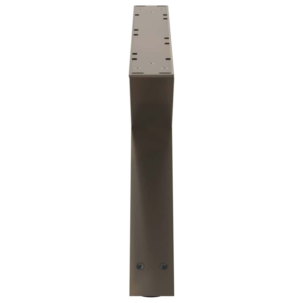 sofabordsben 2 stk. naturstål 70 x (30-31,3) cm stål
