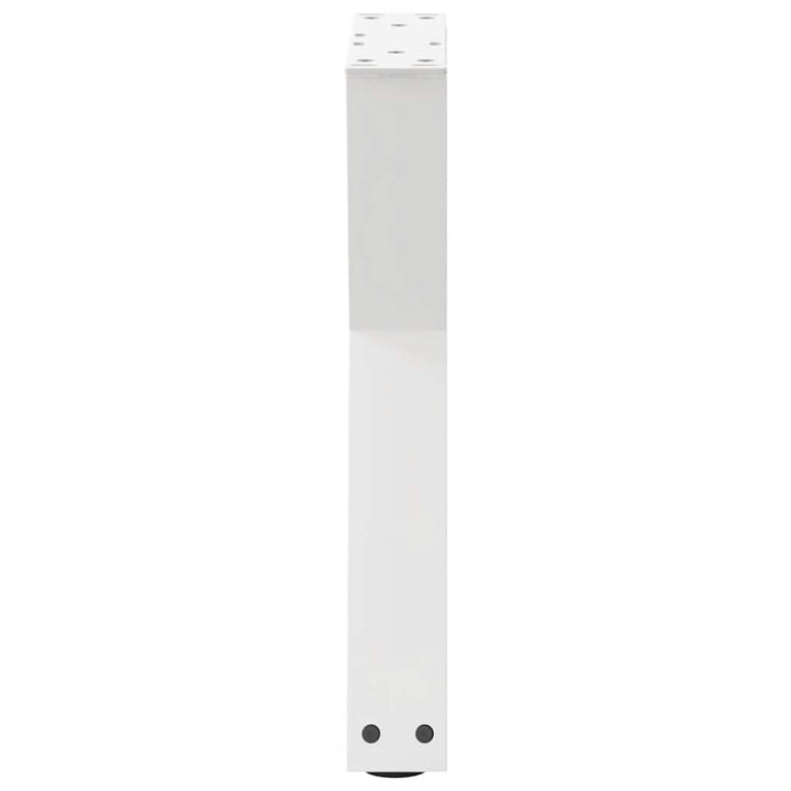 sofabordsben 2 stk. hvid 38 x (42-43,3) cm stål