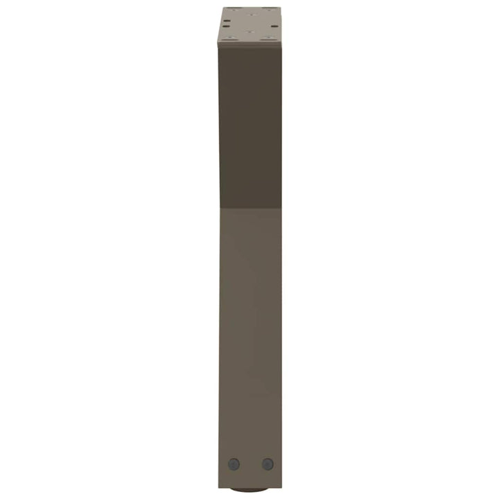 sofabordsben 2 stk. naturstål 38 x (42-43,3) cm stål